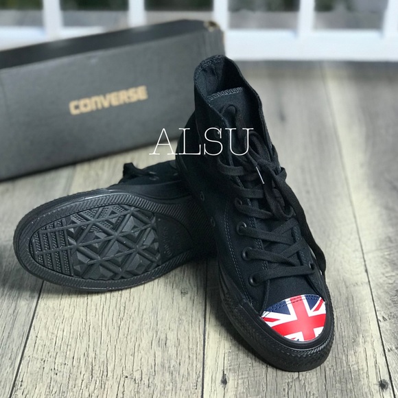 NWT Converse Ctas HI Black Navy Red WMNS AUTHENTIC - Picture 5 of 7